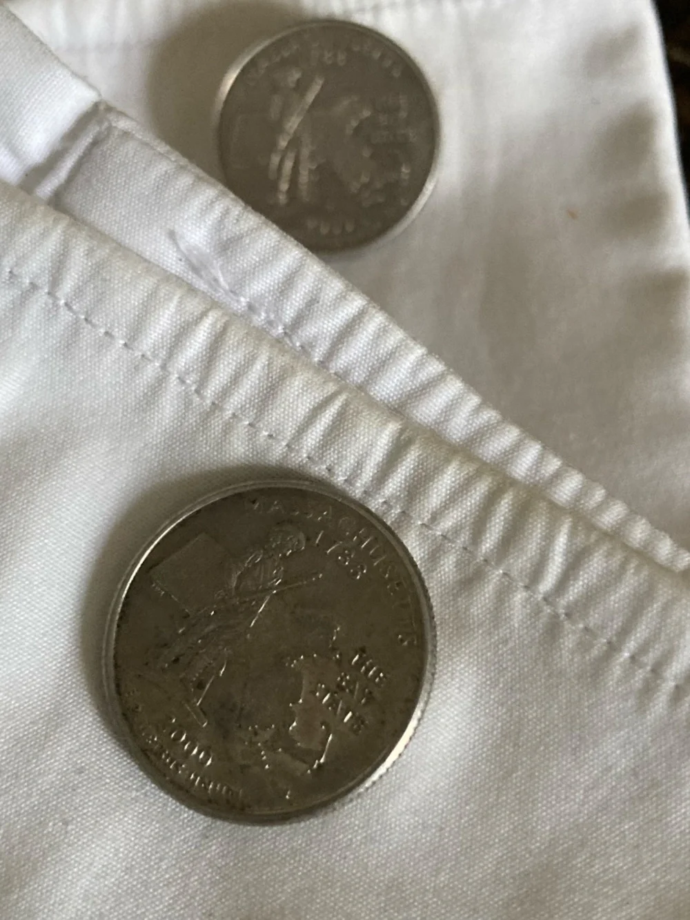 US Reveloutinary War 2000 Minuteman Mass. State Quarter Cufflinks